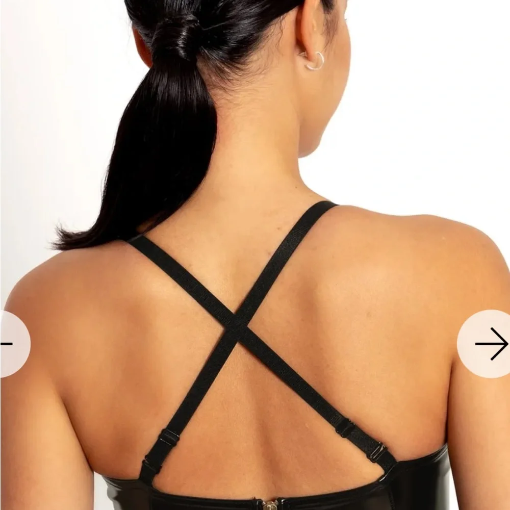 Batwing PVC Bustier Crop - Picture 3 of 5